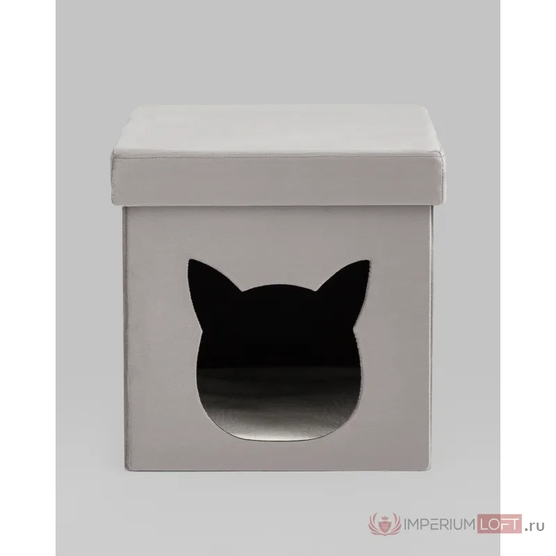 Пуф складной с ящиком Store Pet серый Stool Group УТ000038968 от ImperiumLoft