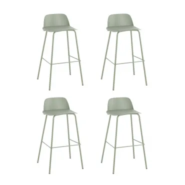 Стул барный Mist серо-зеленый 4 шт Stool Group УТ000038328