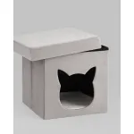 Пуф складной с ящиком Store Pet серый Stool Group УТ000038968 от ImperiumLoft