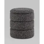 Пуф с ящиком Hive XS букле черный меланж Stool Group УТ000038720 от ImperiumLoft