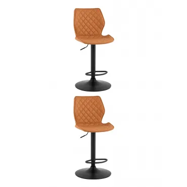 Стул барный Dome экокожа коричневый 2 шт Stool Group УТ000039935