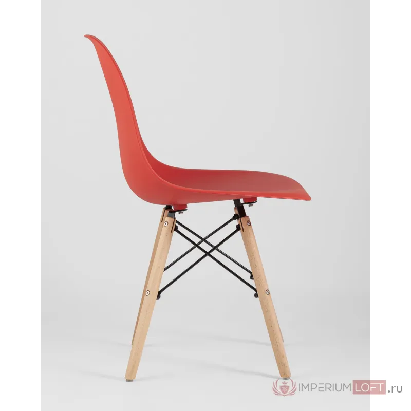 Стул Eames Style DSW красный x4 (разборный каркас) Stool Group УТ000037607 от ImperiumLoft