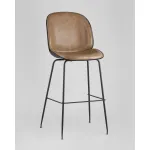 Стул барный Beetle PU со спинкой бежевый 2 шт Stool Group УТ000038315