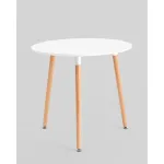 Стол круглый EAMES DST NEW D80 белый Stool Group УТ000039064 от ImperiumLoft