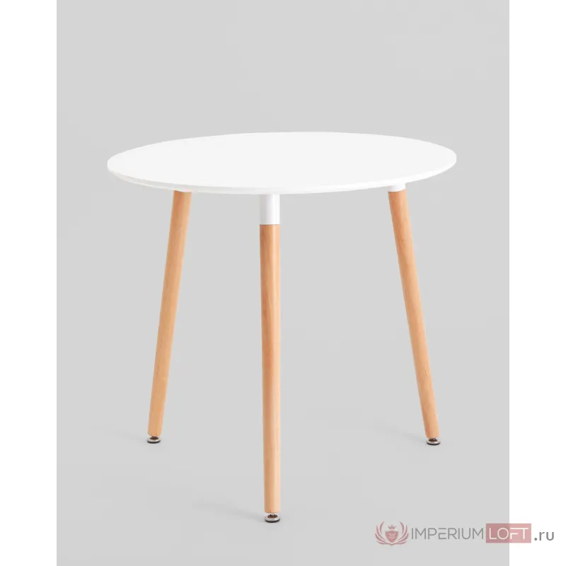 Стол круглый EAMES DST NEW D80 белый Stool Group УТ000039064 от ImperiumLoft