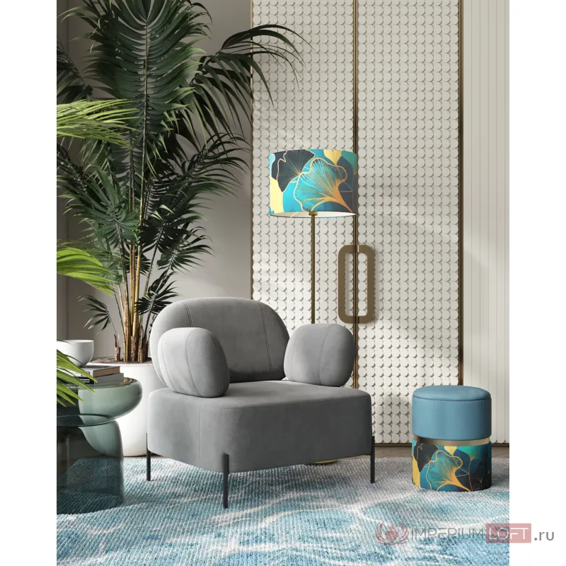 Пуф Кэрри с ящиком велюр Gingko Stool Group УТ000037323 от ImperiumLoft