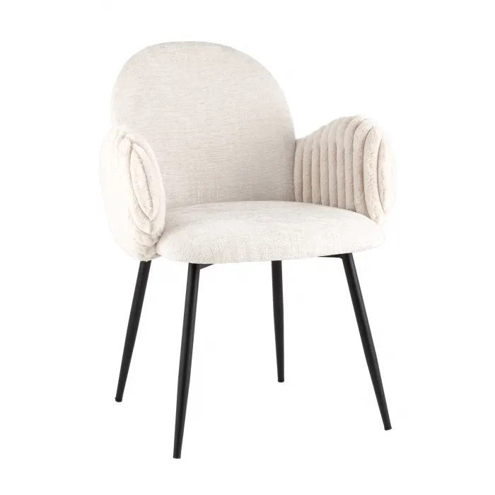 Стул обеденный Wave Stripes букле светло-серый Stool Group УТ000040341 от ImperiumLoft