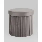Пуф складной с ящиком Store Round антрацитовый Stool Group УТ000038967 от ImperiumLoft