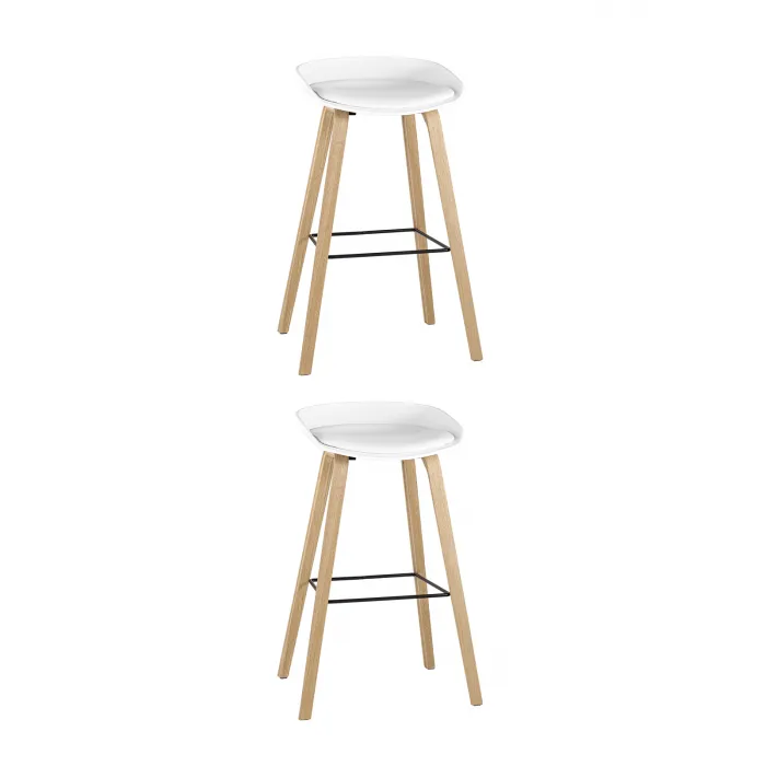 Стул барный LIBRA SOFT БЕЛЫЙ 2 шт Stool Group УТ000038347 от ImperiumLoft