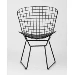 Стул обеденный Bertoia черный с черной подушкой 4 шт Stool Group УТ000037503 от ImperiumLoft