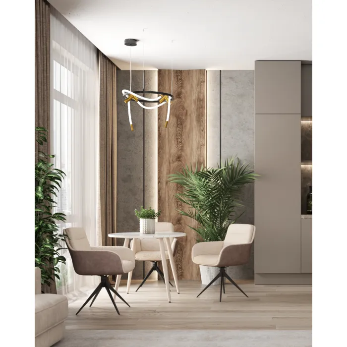 Стол обеденный Nymphaea D90 терраццо Stool Group УТ000039029 от ImperiumLoft