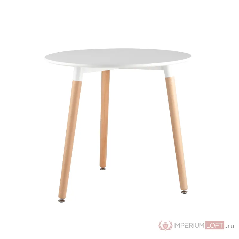 Стол круглый EAMES DST NEW D80 белый Stool Group УТ000039064 от ImperiumLoft