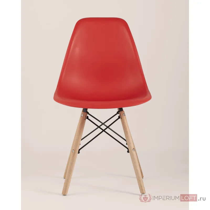 Стул Eames Style DSW красный x4 (разборный каркас) Stool Group УТ000037607 от ImperiumLoft