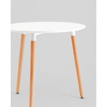 Стол круглый EAMES DST NEW D80 белый Stool Group УТ000039064 от ImperiumLoft