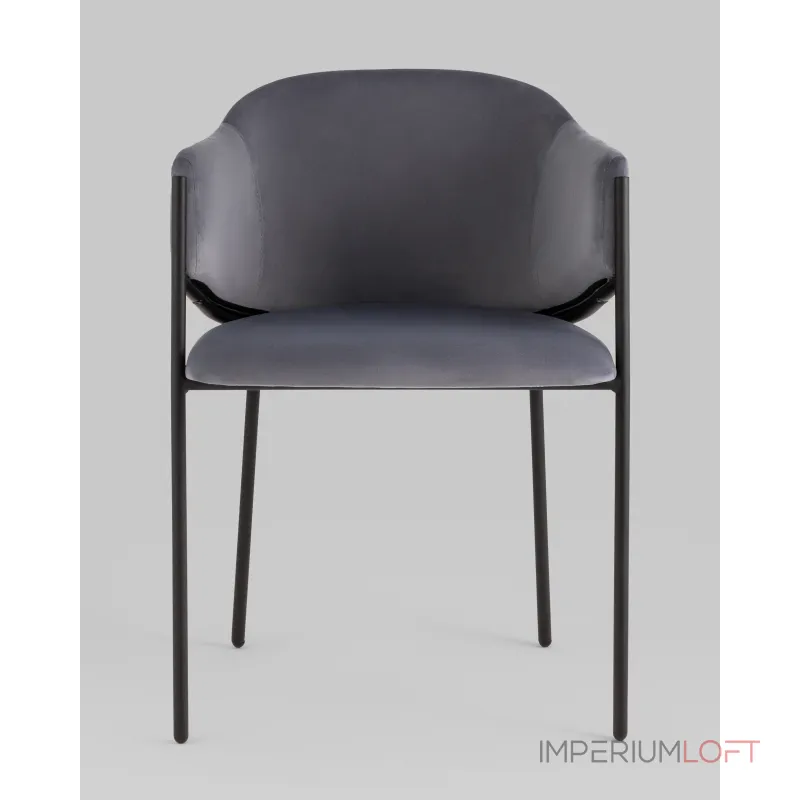 Стул Brace велюр серый Stool Group УТ000039130 от ImperiumLoft Стул Brace велюр серый Stool Group УТ000039130 от ImperiumLoft