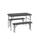 Комплект стола и двух скамеек Stool Group Кейт YX-B113 brown от ImperiumLoft
