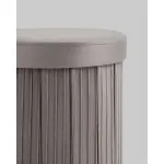 Пуф складной с ящиком Store Round антрацитовый Stool Group УТ000038967 от ImperiumLoft