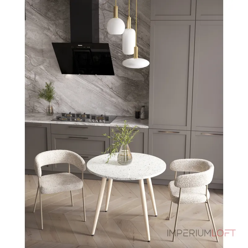 Стол обеденный Nymphaea D90 терраццо Stool Group УТ000039029 от ImperiumLoft Стол обеденный Nymphaea D90 терраццо Stool Group УТ000039029 от ImperiumLoft