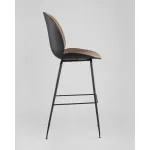 Стул барный Beetle PU со спинкой бежевый 2 шт Stool Group УТ000038315