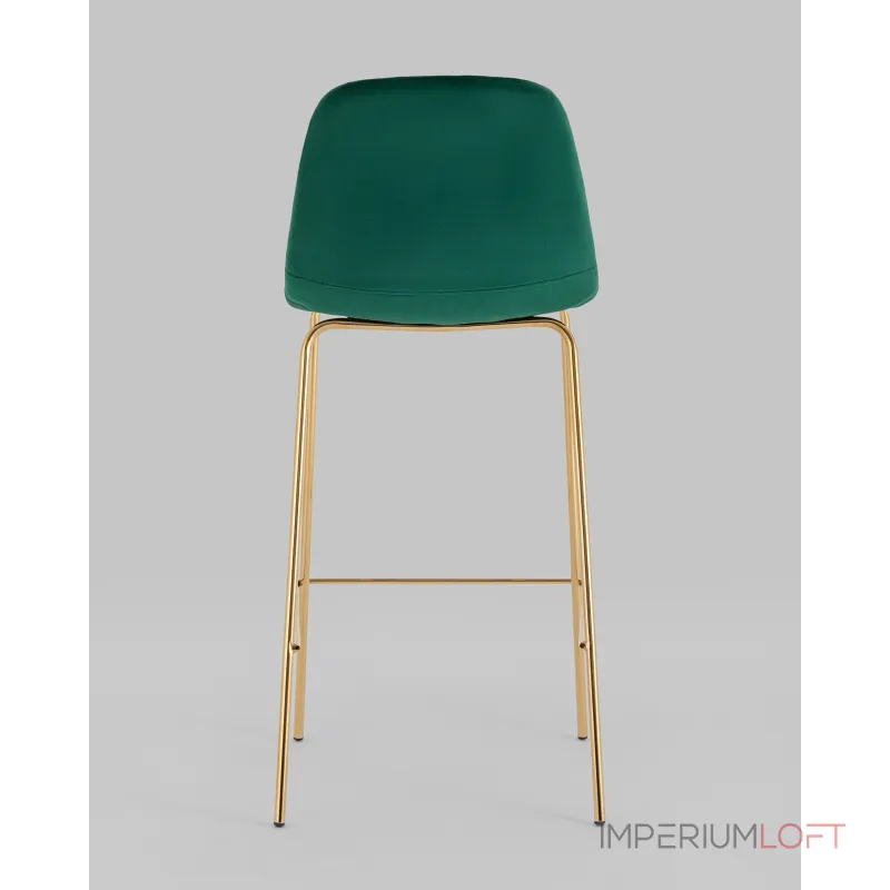Стул барный Валенсия SN велюр зеленый золотые ножки 2 шт Stool Group УТ000038301 Стул барный Валенсия SN велюр зеленый золотые ножки 2 шт Stool Group УТ000038301