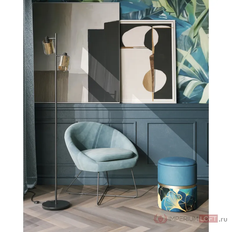 Пуф Кэрри с ящиком велюр Gingko Stool Group УТ000037323 от ImperiumLoft