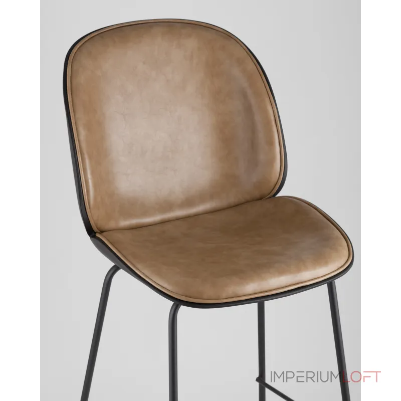 Стул барный Beetle PU со спинкой бежевый 2 шт Stool Group УТ000038315 Стул барный Beetle PU со спинкой бежевый 2 шт Stool Group УТ000038315