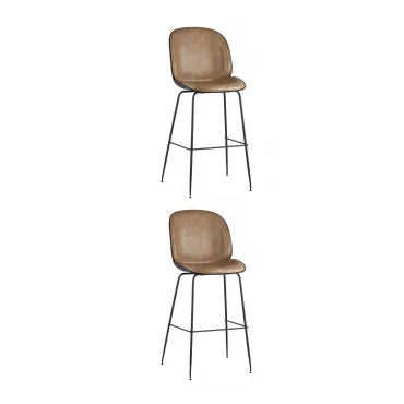 Стул барный Beetle PU со спинкой бежевый 2 шт Stool Group УТ000038315 Стул барный Beetle PU со спинкой бежевый 2 шт Stool Group УТ000038315