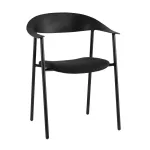 Стул Eila с подушкой пластик черный Stool Group УТ000039776