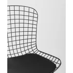 Стул обеденный Bertoia черный с черной подушкой 4 шт Stool Group УТ000037503 от ImperiumLoft