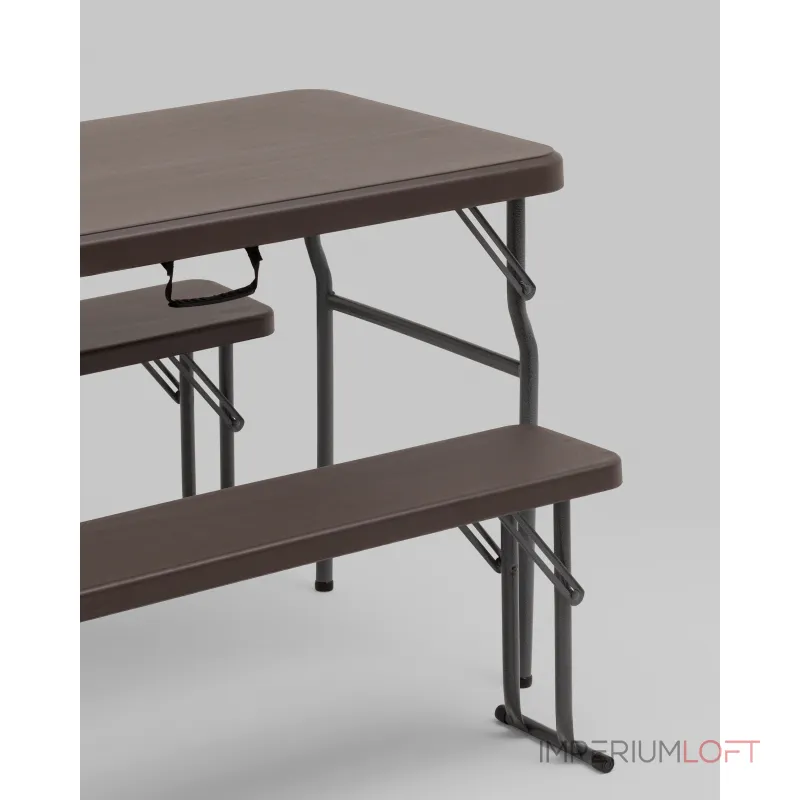 Комплект стола и двух скамеек Stool Group Кейт YX-B113 brown