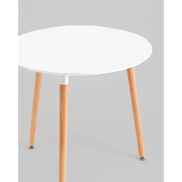 Стол круглый EAMES DST NEW D80 белый Stool Group УТ000039064 от ImperiumLoft