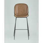 Стул барный Beetle PU со спинкой бежевый 2 шт Stool Group УТ000038315