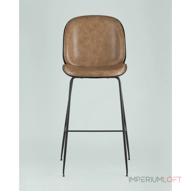 Стул барный Beetle PU со спинкой бежевый 2 шт Stool Group УТ000038315 Стул барный Beetle PU со спинкой бежевый 2 шт Stool Group УТ000038315