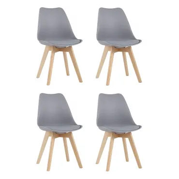 Стул FRANKFURT серый 4 шт. Stool Group УТ000036612