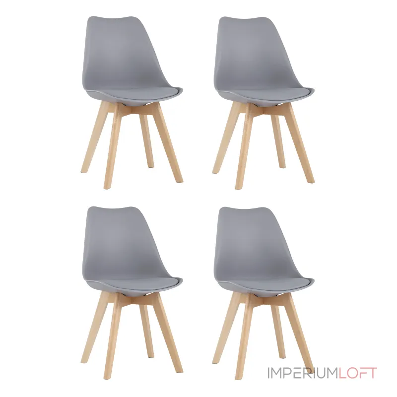 Стул FRANKFURT серый 4 шт. Stool Group УТ000036612