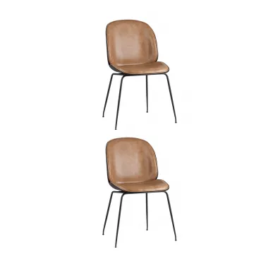 Стул Beetle PU бежевый 2 шт Stool Group УТ000037558