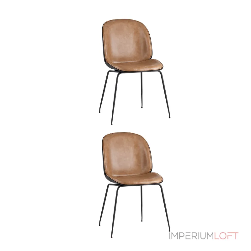 Стул Beetle PU бежевый 2 шт Stool Group УТ000037558