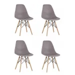 Стул Eames Style DSW темно-бежевый x4 (разборный каркас) Stool Group УТ000037612