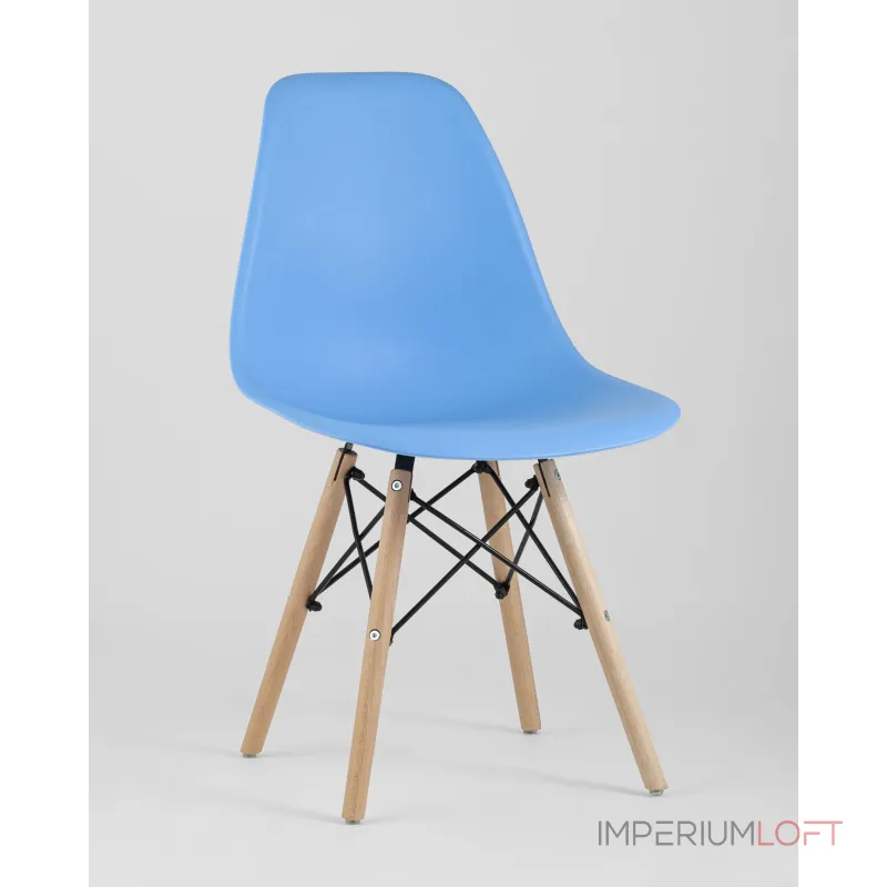 Стул Eames Style DSW голубой (разборный каркас) Stool Group УТ000037589 Стул Eames Style DSW голубой (разборный каркас) Stool Group УТ000037589