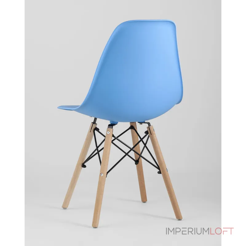 Стул Eames Style DSW голубой (разборный каркас) Stool Group УТ000037589 Стул Eames Style DSW голубой (разборный каркас) Stool Group УТ000037589