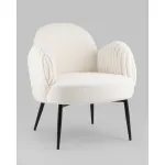 Кресло Wave Stripes букле белый Stool Group УТ000038941 от ImperiumLoft