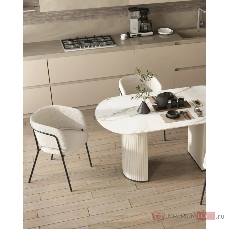 Стол обеденный Opera 160х90 белый Stool Group УТ000038272 от ImperiumLoft