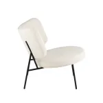 Кресло District Lounge букле белый Stool Group УТ000039109 от ImperiumLoft