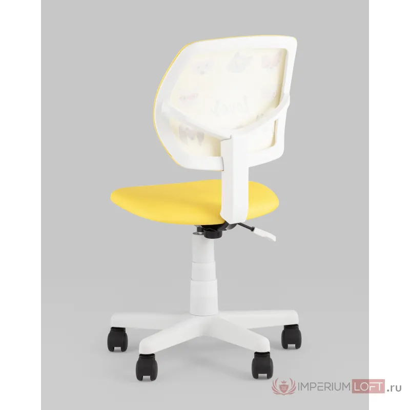 Кресло компьютерное детское ЛОЛО Pet Lover желтый пластик белый Stool Group УТ000039086 от ImperiumLoft