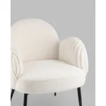 Кресло Wave Stripes букле белый Stool Group УТ000038941 от ImperiumLoft