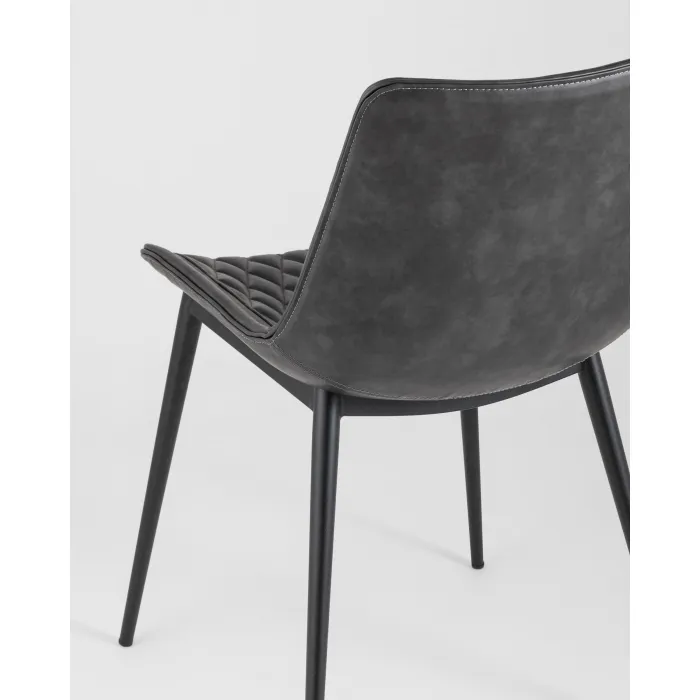Стул TEXAS экокожа серый 2 шт. Stool Group УТ000037296 от ImperiumLoft