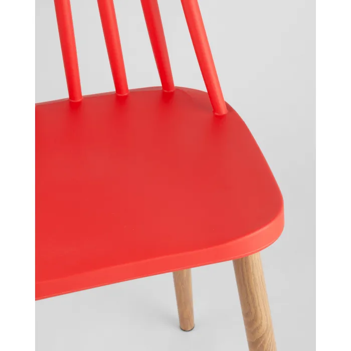 Стул Морган пластиковый красный 4 шт Stool Group УТ000037493 от ImperiumLoft