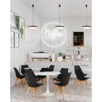 Стул FRANKFURT черный 4 шт. Stool Group УТ000036610