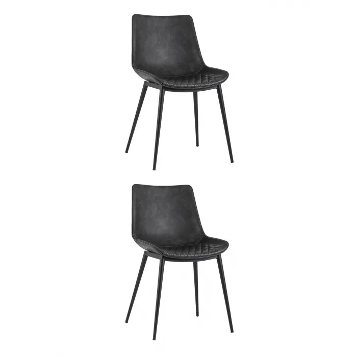 Стул TEXAS экокожа серый 2 шт. Stool Group УТ000037296 от ImperiumLoft