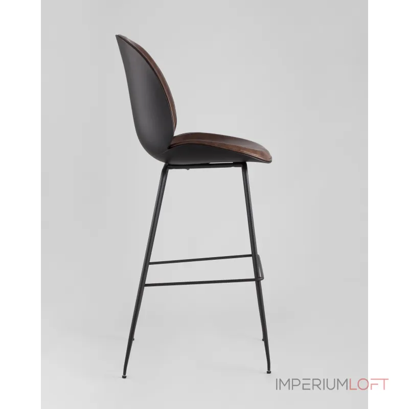 Стул барный Beetle PU со спинкой коричневый 2 шт Stool Group УТ000038311